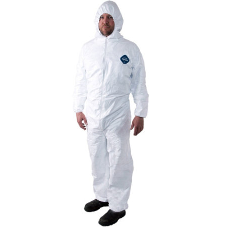 Tyvek coverall with hood