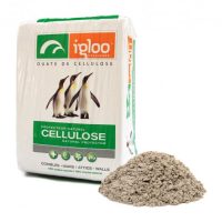 Igloo Cellulose Insulation package and fibers