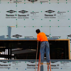 Dow Thermax Xarmor wall sheathing panel installation