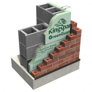 Kingspan nous GreenGuard 16inch 25psi XPS coin construire V1