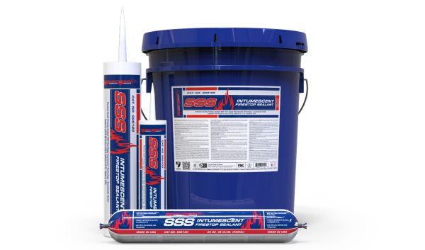 STI SpecSeal SSS Intumescent Firestop Sealant in bucket, tube and sausage product types