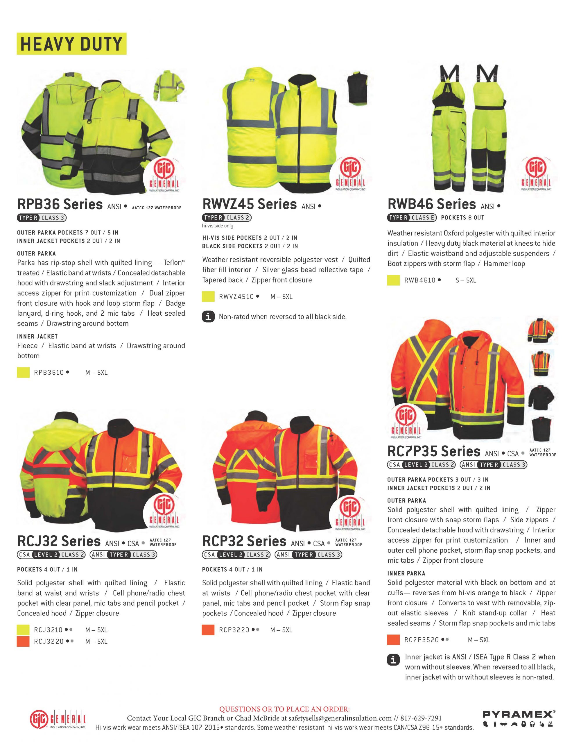 STAY WARM THIS WINTER WITH GIC'S HIVIS WINTER SAFETY GEAR! General