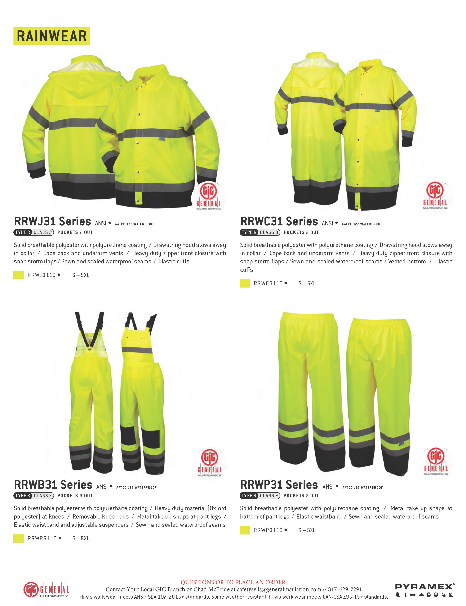 STAY WARM THIS WINTER WITH GIC'S HIVIS WINTER SAFETY GEAR! General